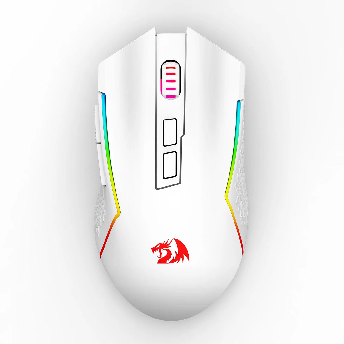 M693 Wireless/Wired BT & 2.4G Bluetooth Gaming 8000 DPI Mouse 3-Mode Connection RGB Backlight for Pc/Mac/Laptop, White